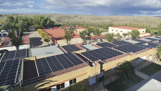 Placas solares en las instalaciones de Ciempozuelos