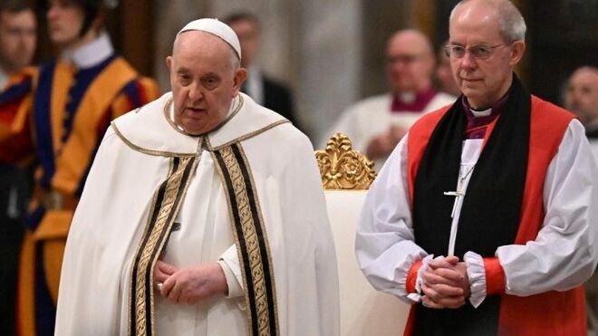 Francisco y Justin Welby. Clausura de la Semana de Oración por la Unidad de los Cristianos