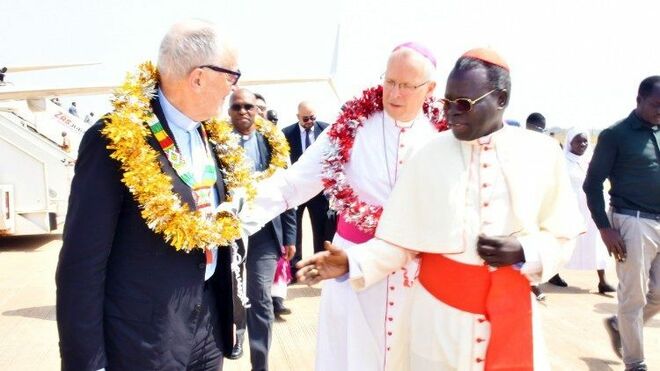 Cardenal Czerny en Sudán del Sur: