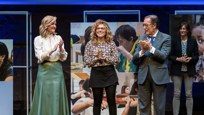 Entrega de premios en la Fundación "la Caixa"
