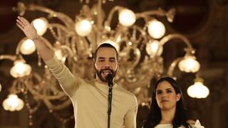 Nayib Bukele, tras proclamarse vencedor por segunda vez