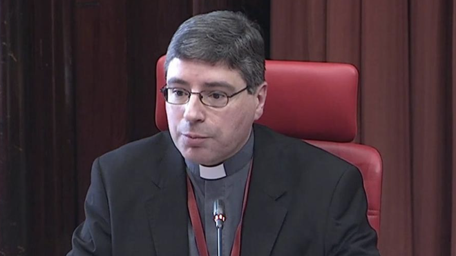 Bernat Juliol, ante la comisión del Parlament
