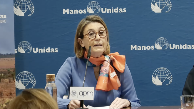 Cecilia Pilar, presidenta de Manos Unidas