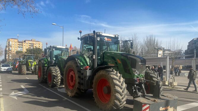 Protesta de tractores en Zamora