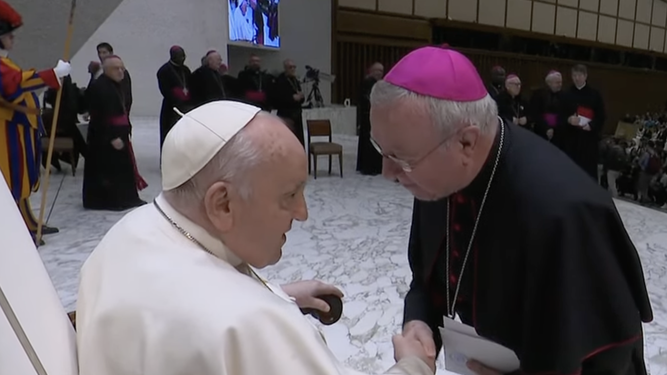 Taltavull saluda al Papa tras la audiencia