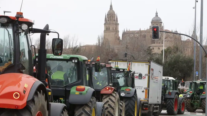 Tratorada en Salamanca