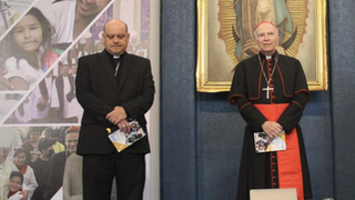 Cardenal Aguiar y monseñor Acero