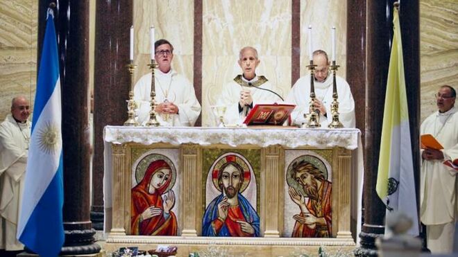 Cardenal Poli. Misa Acción de Gracias en Roma