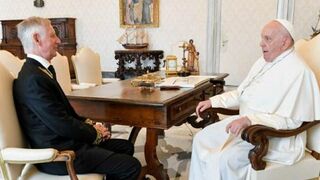 El Papa, y el embajador ruso ante la Santa Sede