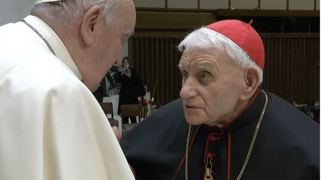 El Papa, con el cardenal Simonis