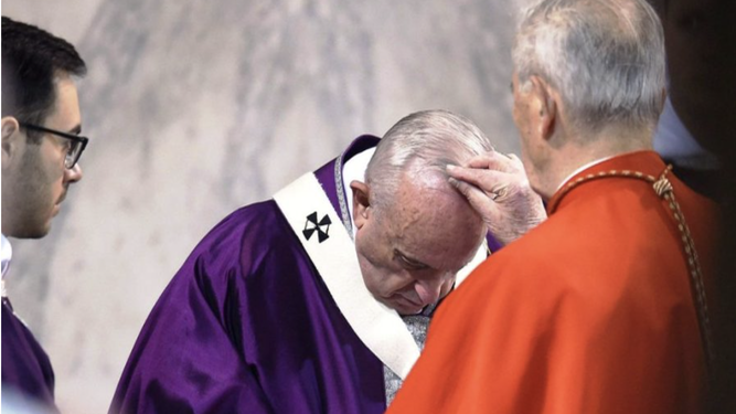 El Papa, en el miércoles de ceniza