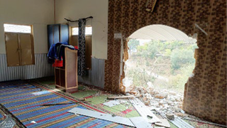 La CoAtaque a la mezquita Ahmadía de Bhabra. Cachemira