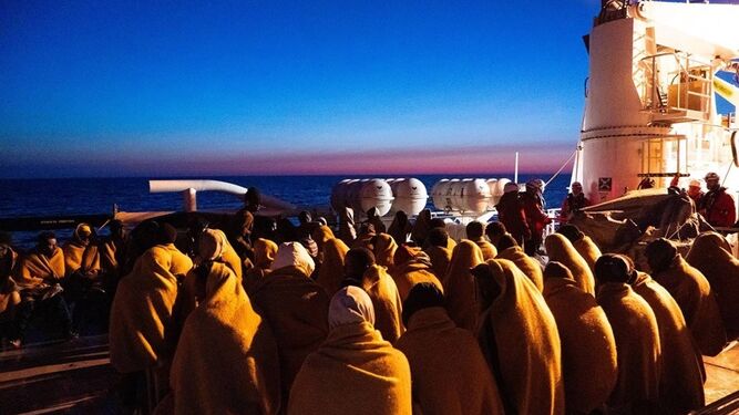 Rescate inmigrantes en el Mediterráneo