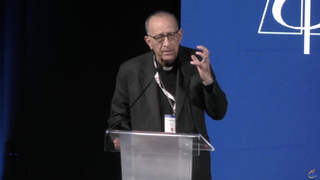 El cardenal Omella durante su intervención