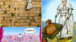 El 'Bansky' romano ilustrará el mensaje del Papa para Cuaresma