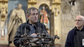 Joseba Segura, en el encuentro por la Paz