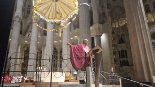 Pizzaballa, en la basílica de la Sagrada Familia