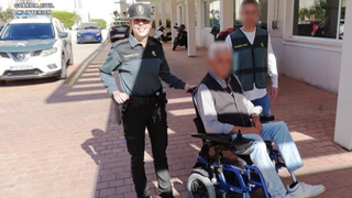 La Guardia Civil recuperó la silla, y se la devolvió a su dueño