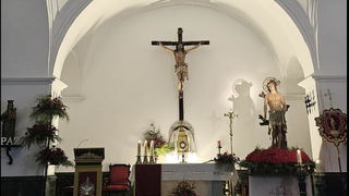 Interior de la parroquia de San Sebastián, en Don Benito