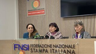 Las víctimas de Rupnik, en una rueda de prensa