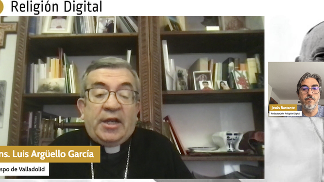 Luis Argüello, durante la entrevista