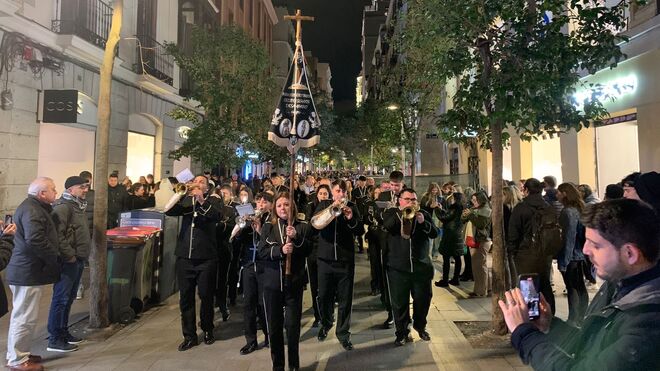 Pasacalles de la orquesta de la Semana Santa de Medina del Campo en Madrid