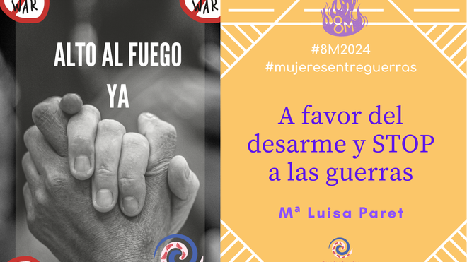 A favor del desarme y STOP a las guerras