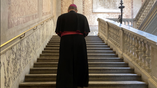Bätzing, camino de su audiencia con el Papa en 2021