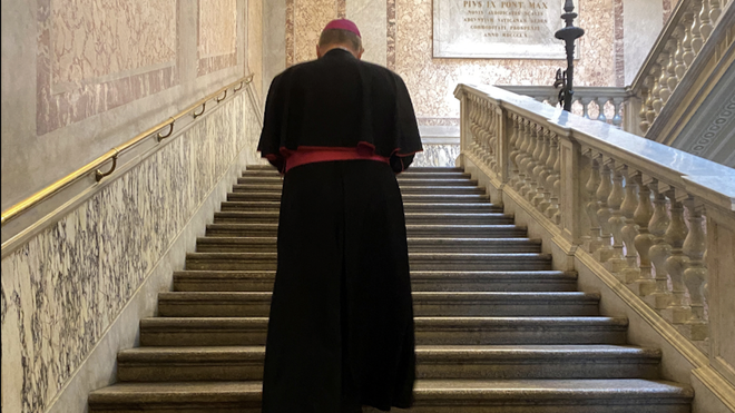 Bätzing, camino de su audiencia con el Papa en 2021