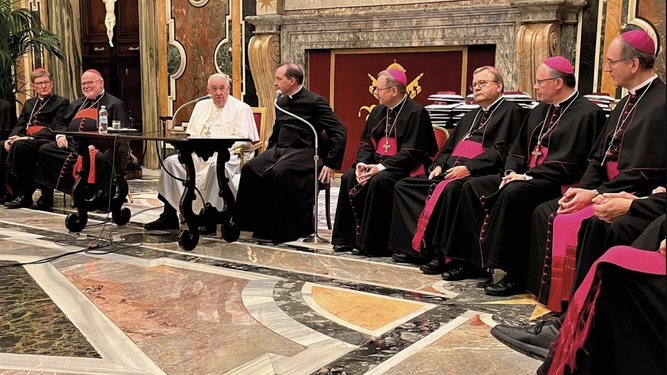 Francisco, con los obispos alemanes en su visita ad limina