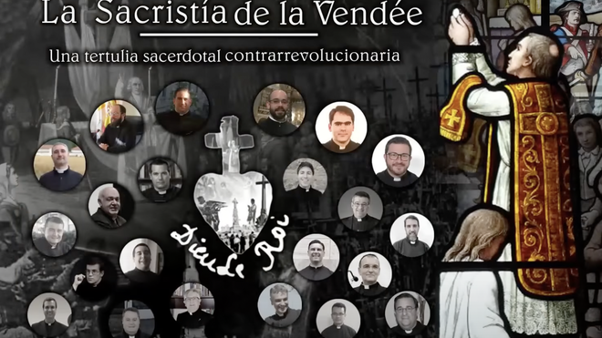 Cabecera de una de las tertulias de los curas integristas