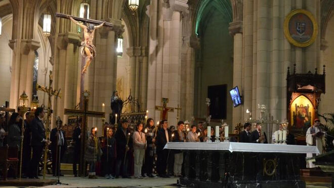 Cobo, con los jóvenes de Madrid