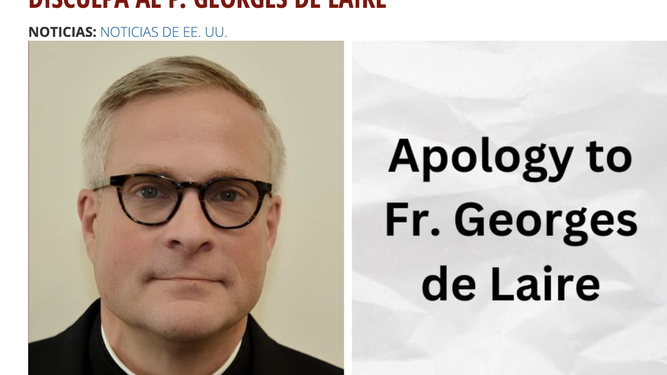 Las disculpas de Church Militant al cura difamado