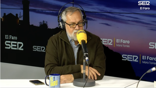 Javier Baeza durante la entrevista