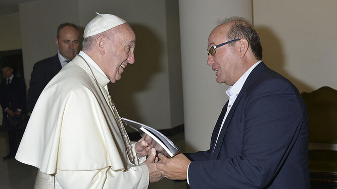 José Manuel Vidal, con el Papa Francisco