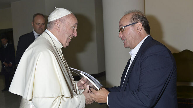 José Manuel Vidal, con el Papa Francisco