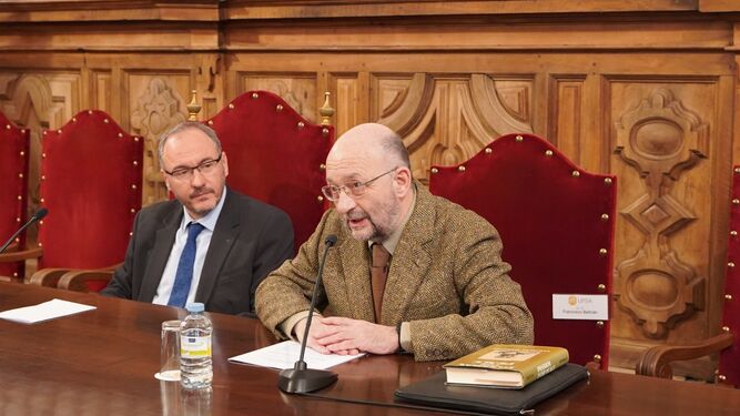 Francisco García Martínez y el profesor Fernando Beltrán