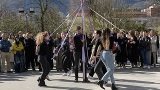 Concentración en el campus de Deusto