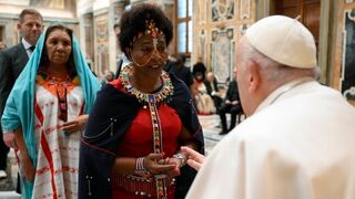 El Papa recibió a distintas comunidades indígenas