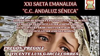 Pregón de Semana Santa 2024 Centro Andaluz Séneca de Vitoria-Gasteiz