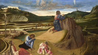 Jesús en el monte de los Olivos