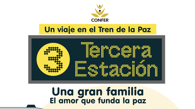 Pikaza y la comunidad, tercera estación del 'Tren de la paz' de Confer