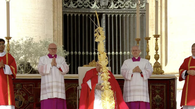 Francisco, en el Domingo de Ramos