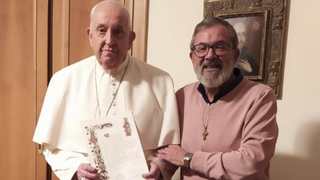 El Papa y Javier Sánchez