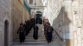Procesión de Semana Santa por la Ciudad Vieja de Jerusalén