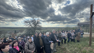 Vía crucis en Mukachevo, Ucrania
