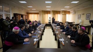 Reunión de Zelensky con los obispos