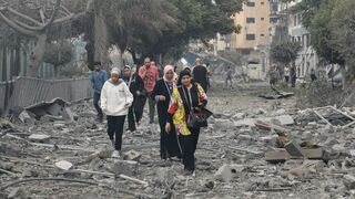 Entre los escombros de Gaza