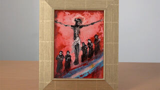 El cuadro entregado al Papa