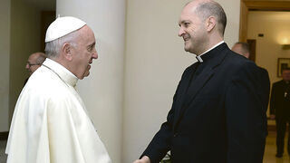 El Papa, con José Jaime Brosel